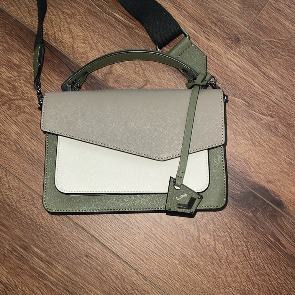 Botkier Army Green, Cream and Dark Tan bag